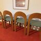 Set of 4 Arcadia dining chairs by Caraceni for Tagliabue.