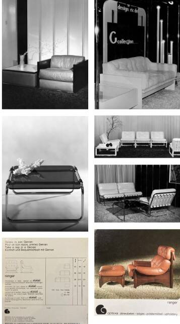 Ranger lounge chair with ottoman by Erik Deforce for Gervan Belgium, 1970.