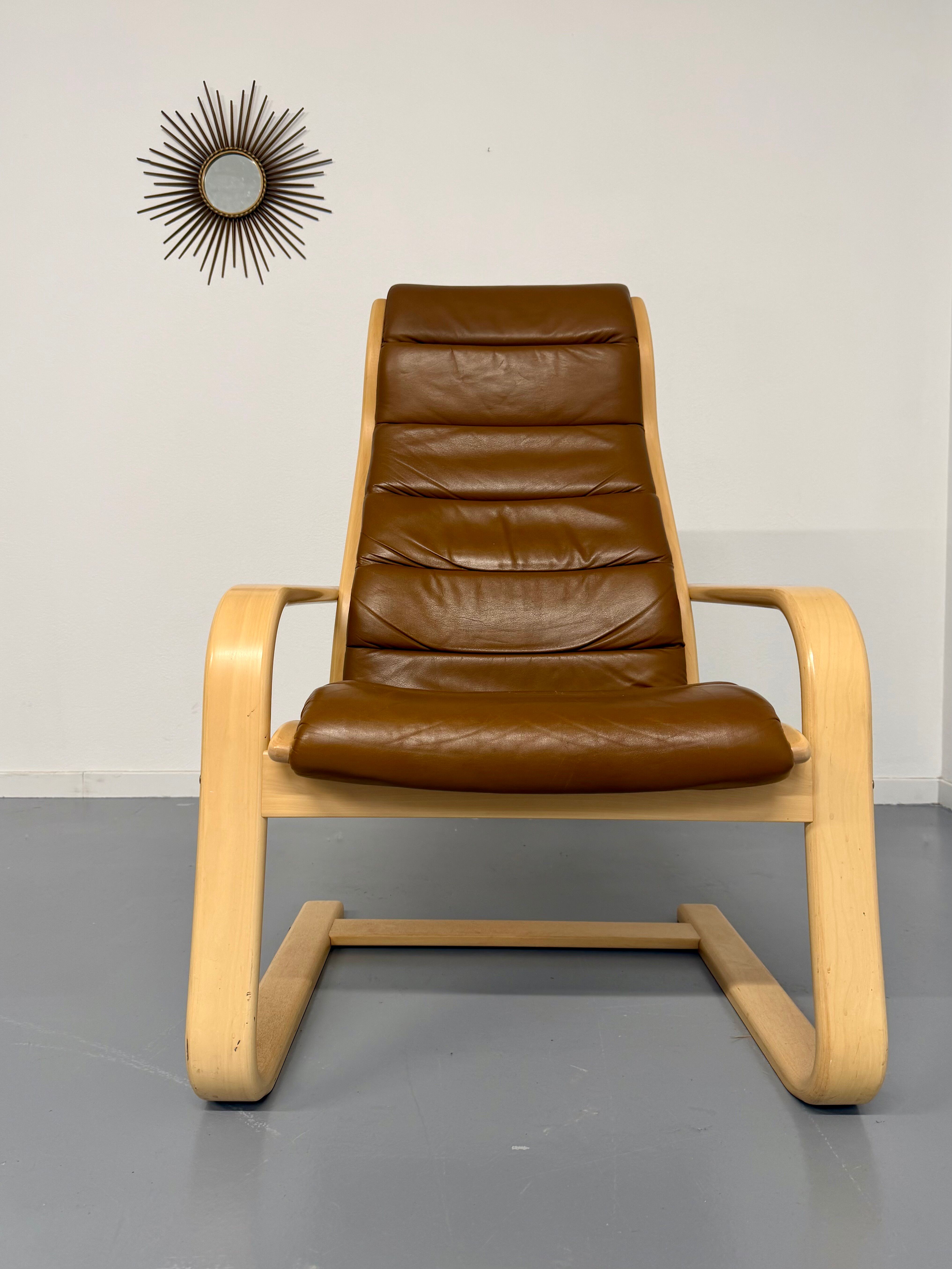 Vintage Swedish lounge chair designed by Yngve Ekström from the 1970s.