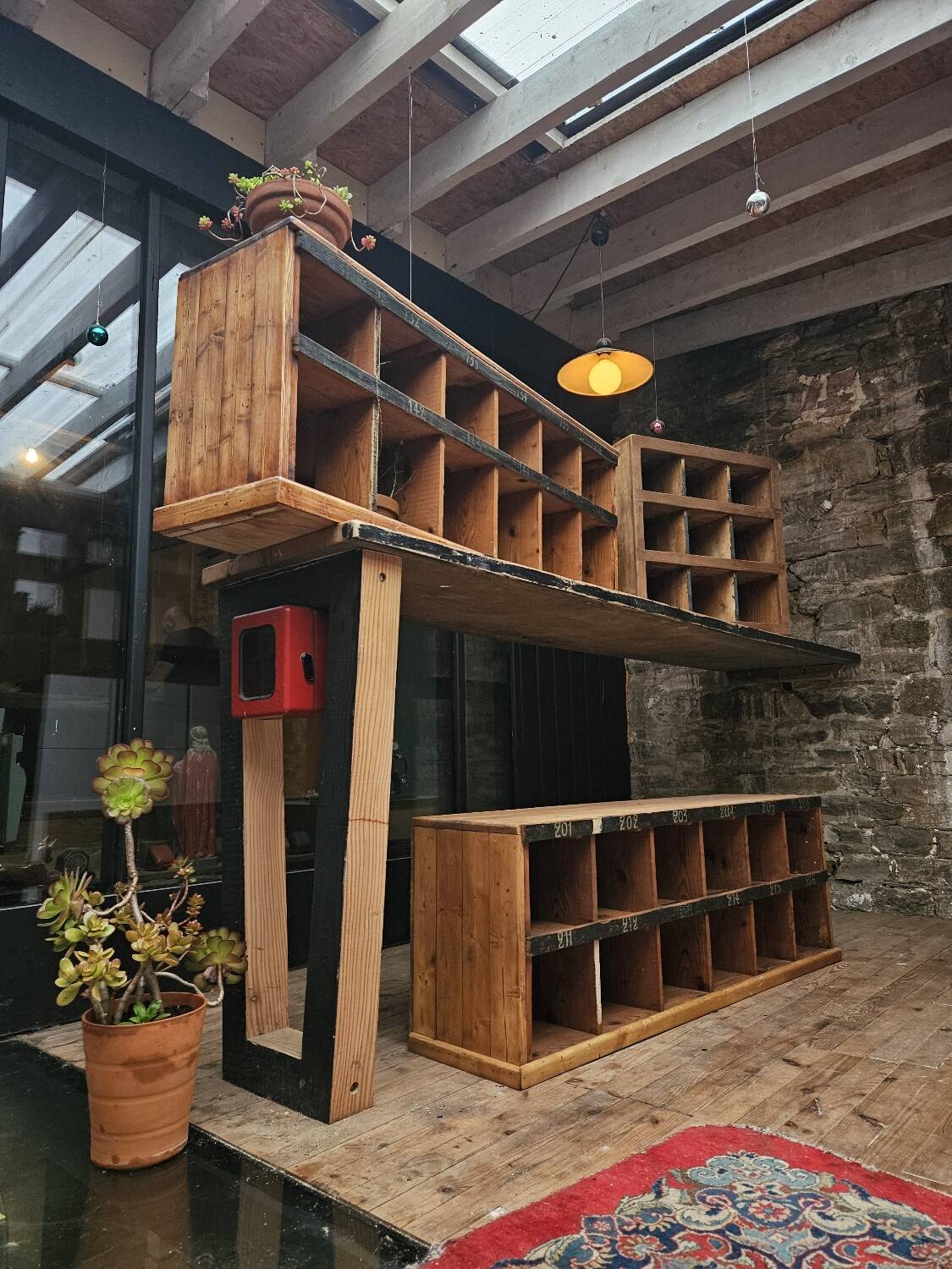 Wooden locker / storage bench