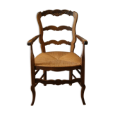 Louis XV Provencal mulched armchair in beech