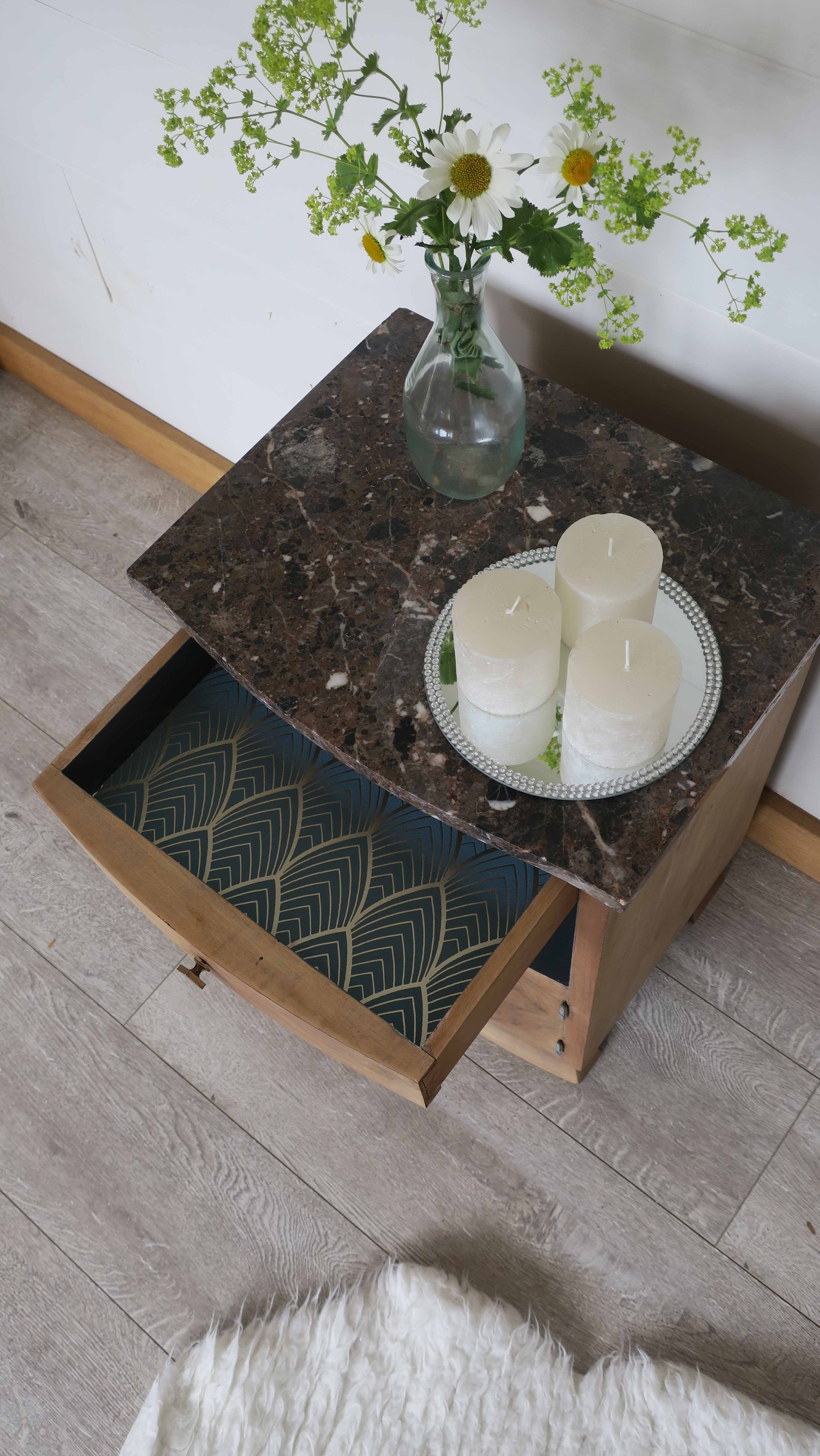 Art deco bedside table