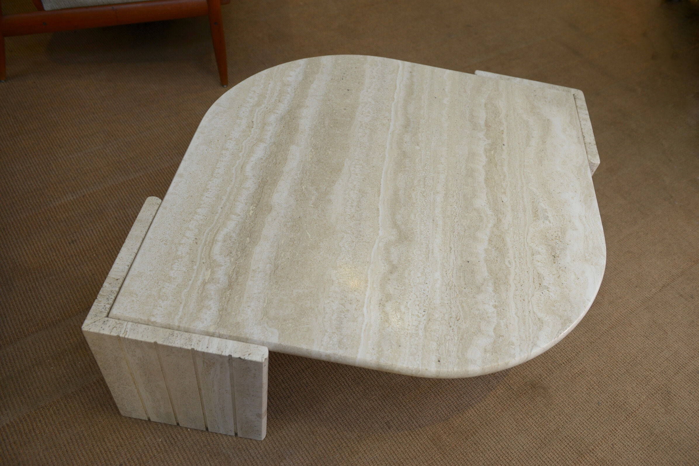 Eye coffee table in travertine 1970