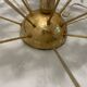 White Murano Glass Brass Table Lamp 1970’s