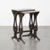 Set of 2 vintage Japanese lacquered side tables