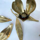 Lot de 2 fleurs laiton