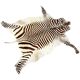 Tapis en peau de zèbre vintage – Peau d'animal africaine authentique – Décoration intérieure