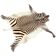 Vintage Zebra Hide Rug – Authentic African Animal Skin – Decorative Interio