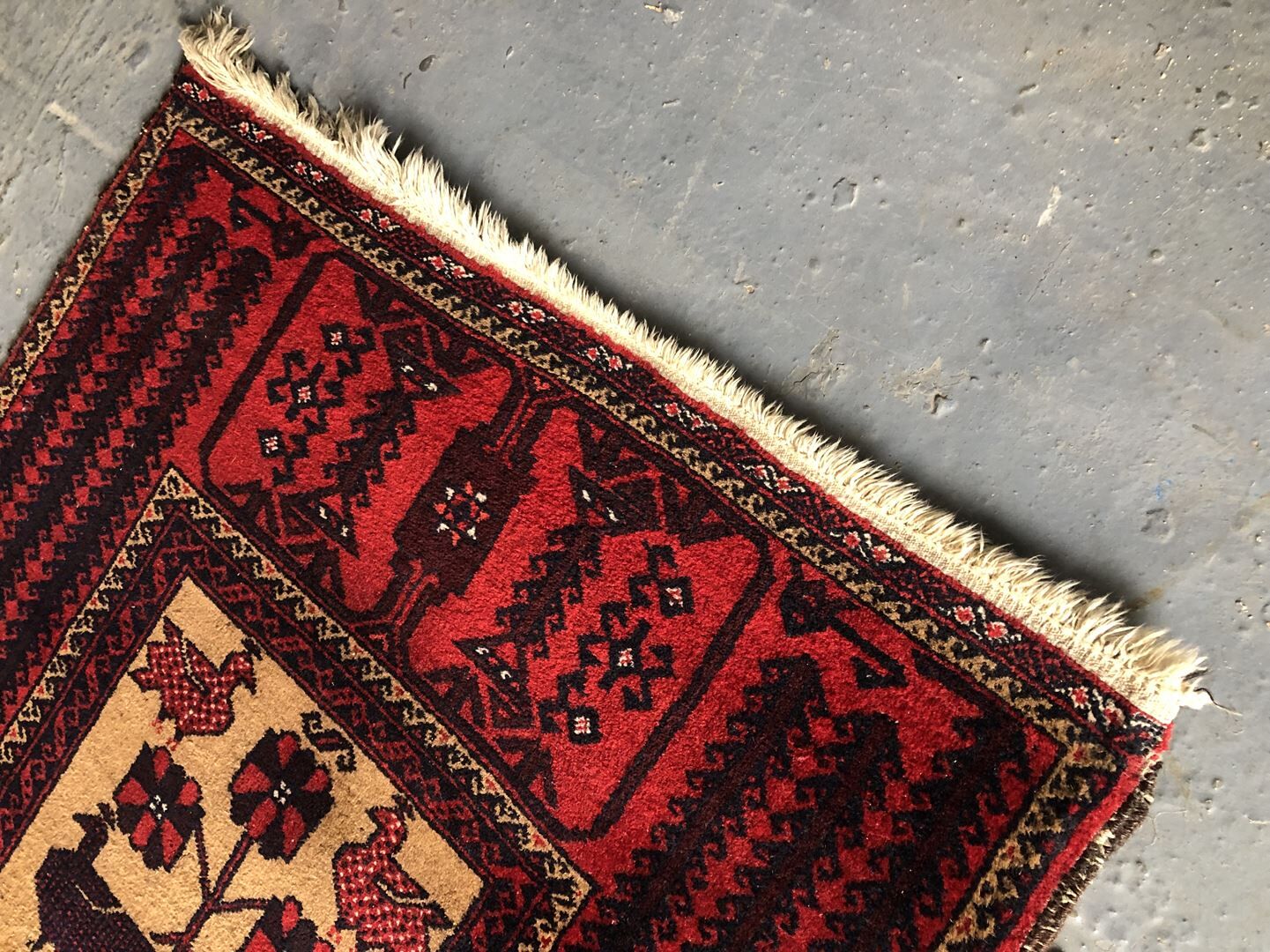 Old oriental carpet 160x82 - Dominant Red