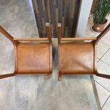 Set of 2 Mito Scandinavian style chairs by Carlo Bartoli for Tisettanta vintage