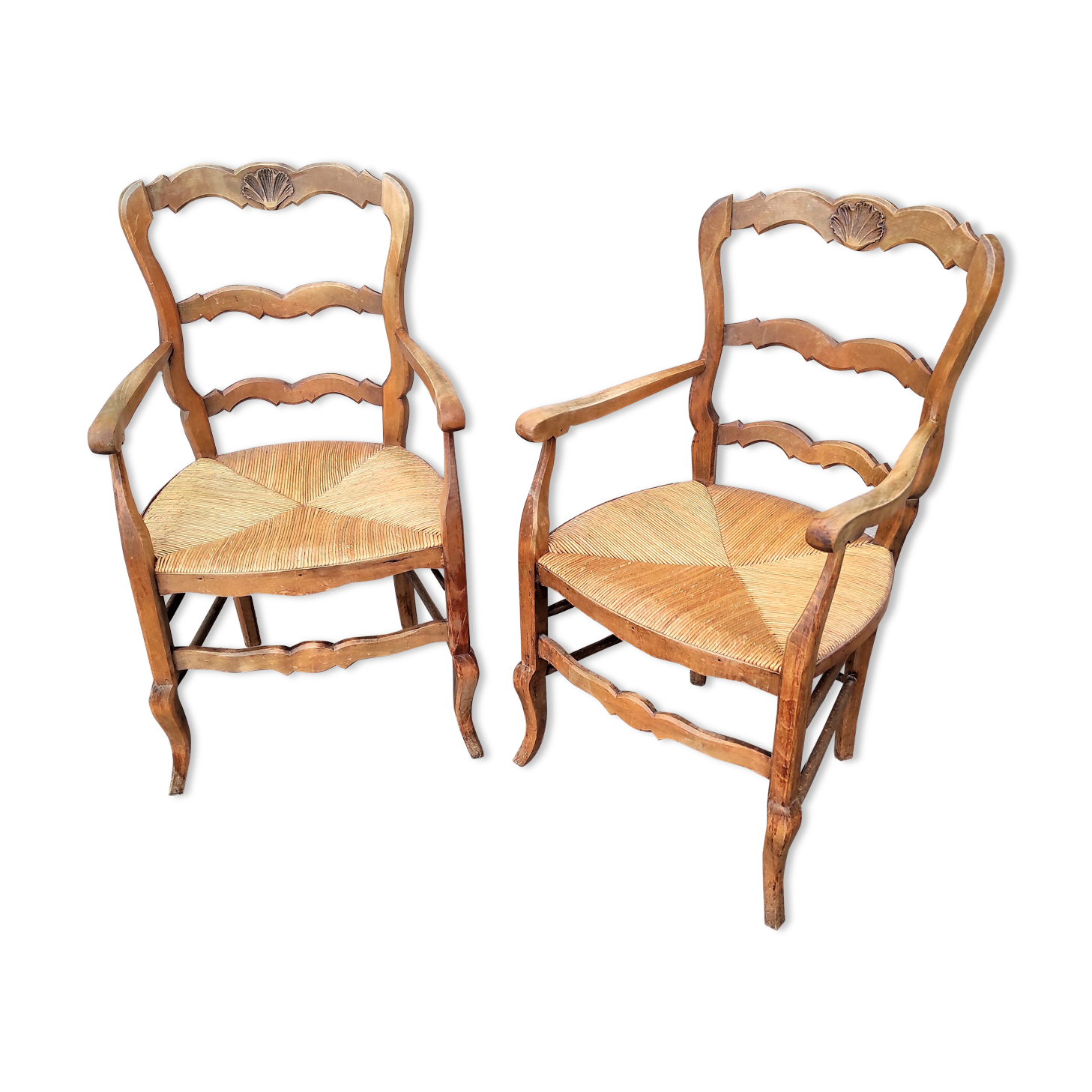 Old rustic armchairs