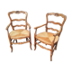 Old rustic armchairs