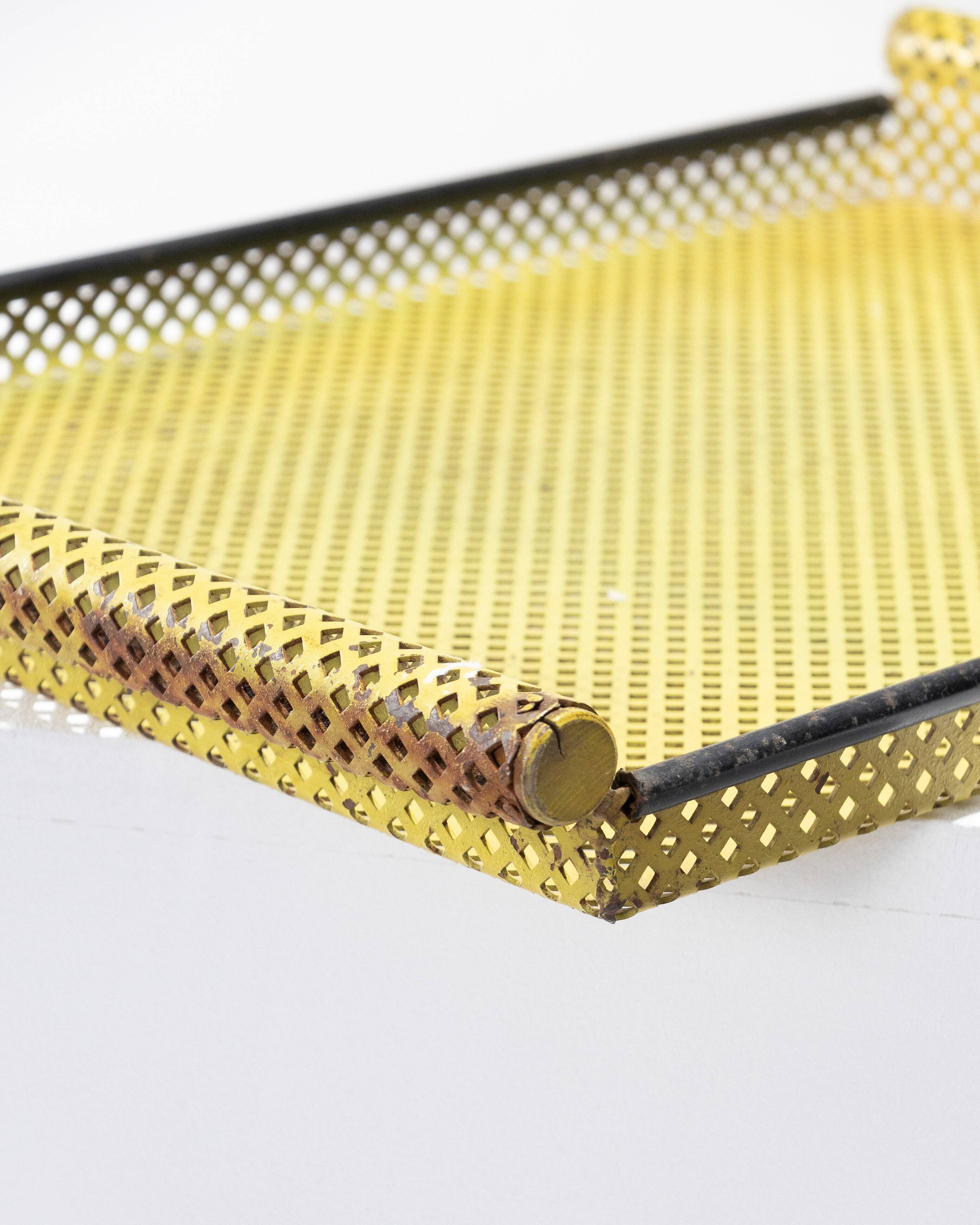 PERFORATED SHEET METAL TRAY, MATHIEU MATEGOT, 1950s