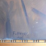 Portrait of Franz Schubert signed Fv Heyer dated 1929