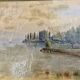 Oil on canvas – Lake Geneva, signed Thorimbert