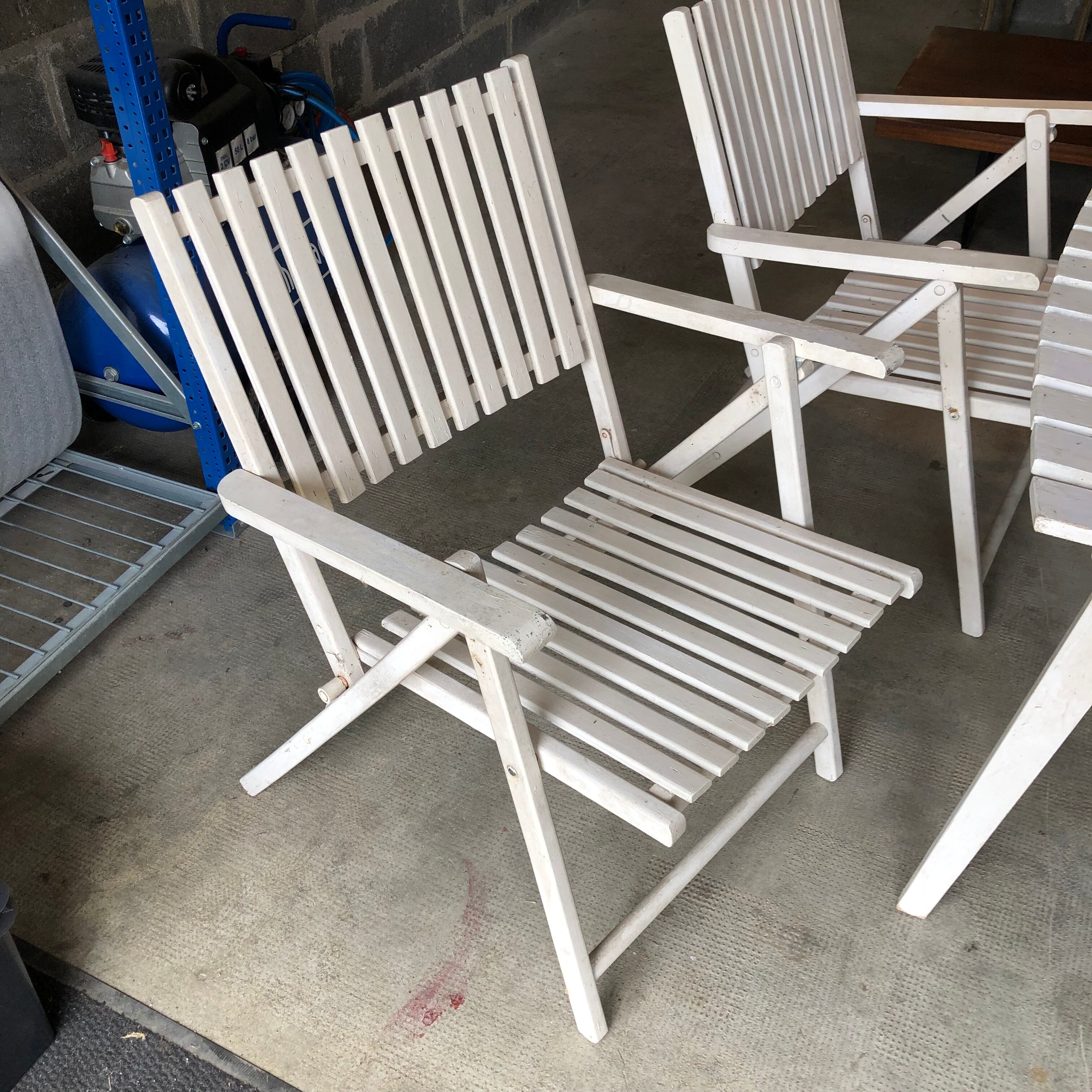 Garden furniture wood 1960