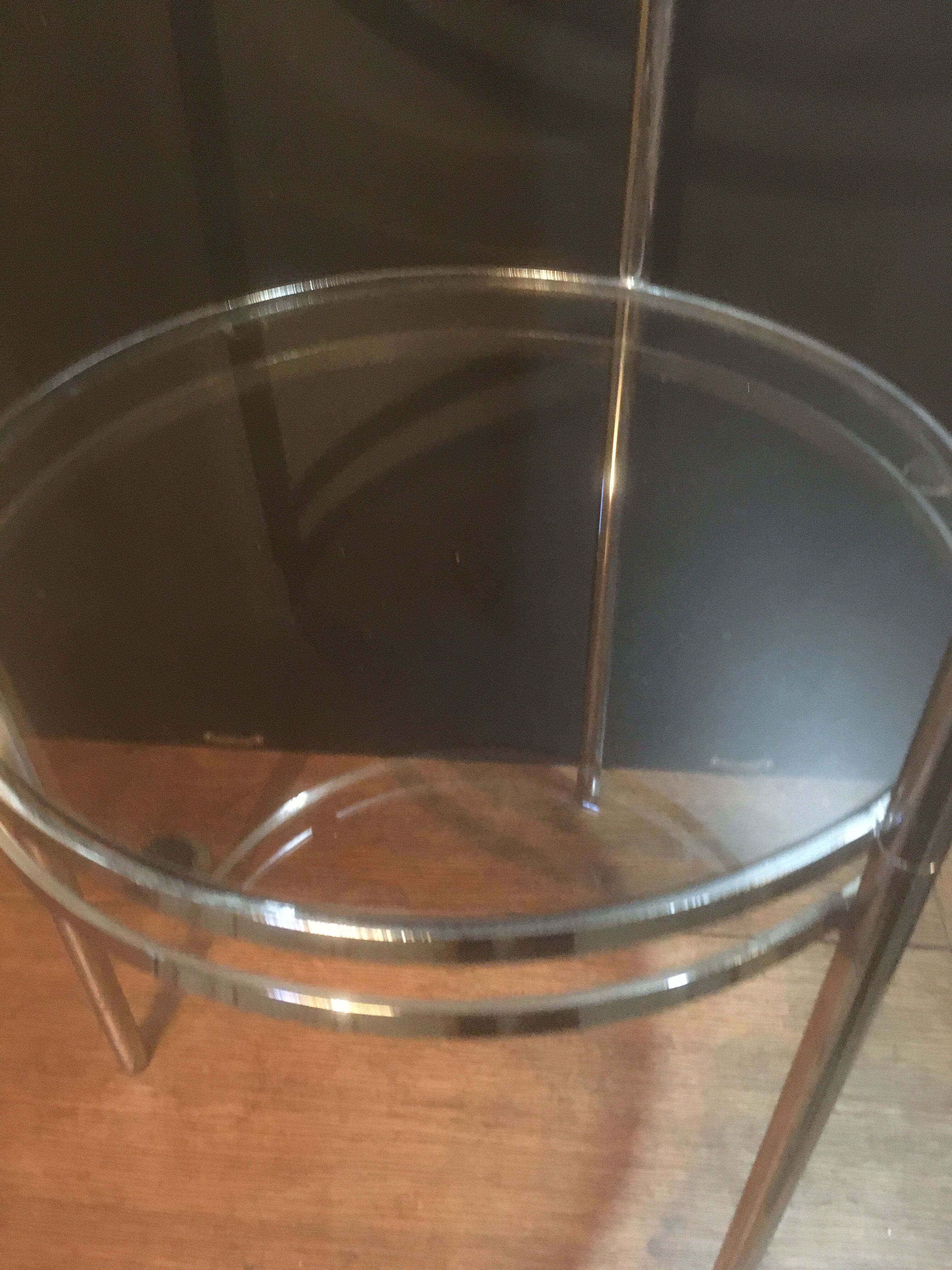 Sofa end or harness in chromed metal Ø 36