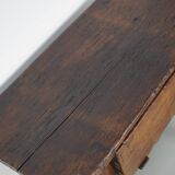Antique Spanish Rustic Chestnut Side Table/Console, 18th Century