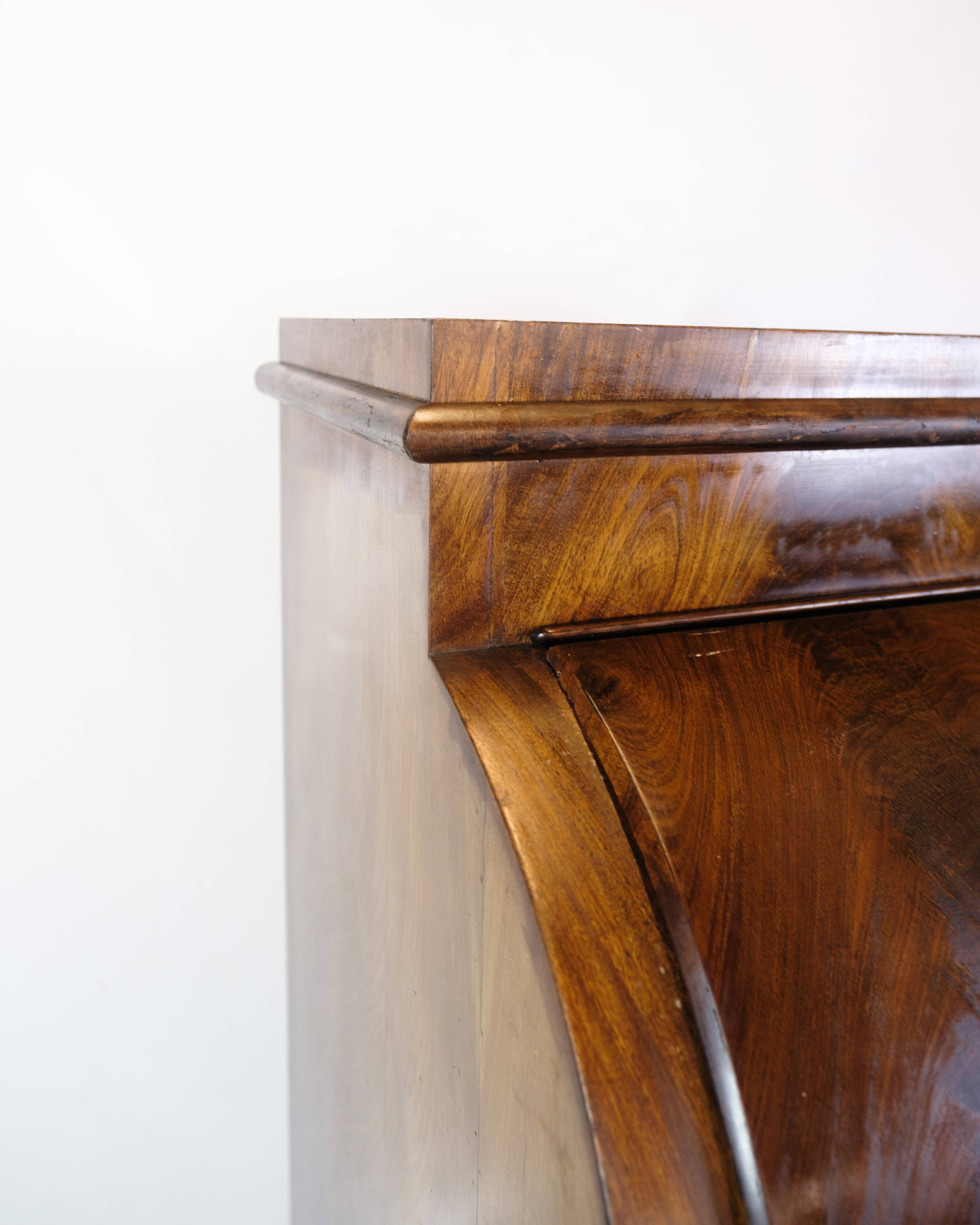 Chatol With Four Drawers Made In Hand Polished Mahogany From 1820s