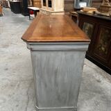 Patinated bar counter
