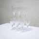 Série de 12 verres à vin rouge vintage en cristal