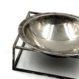 Mid-century modern silver-plated bowl / vide poche, PM Italy 1970s