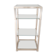 Brass shelf and glass on wheels Pierre Vandel