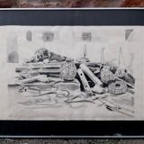 Aquarelle de Paul Decrind, 1976
