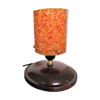 Vintage lampshade granite orange