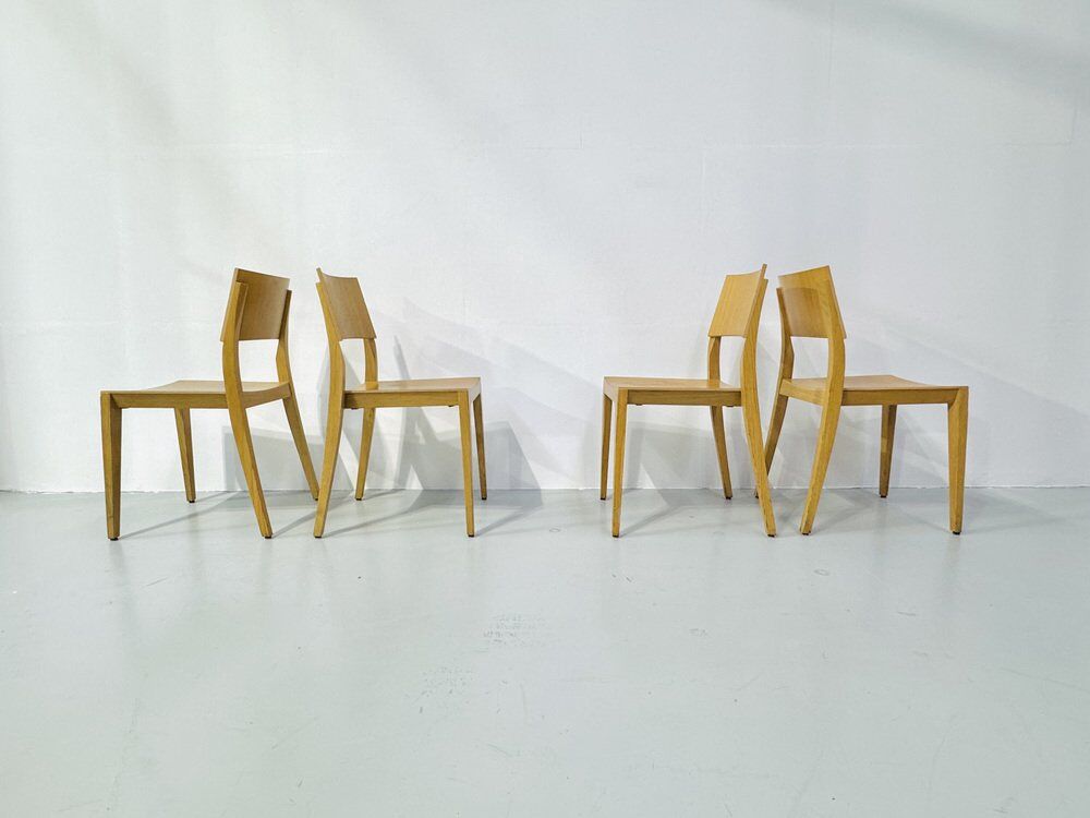 Vintage Danish dining chairs, 1980s, set of 4