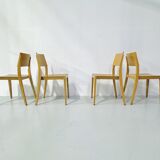 Vintage Danish dining chairs, 1980s, set of 4