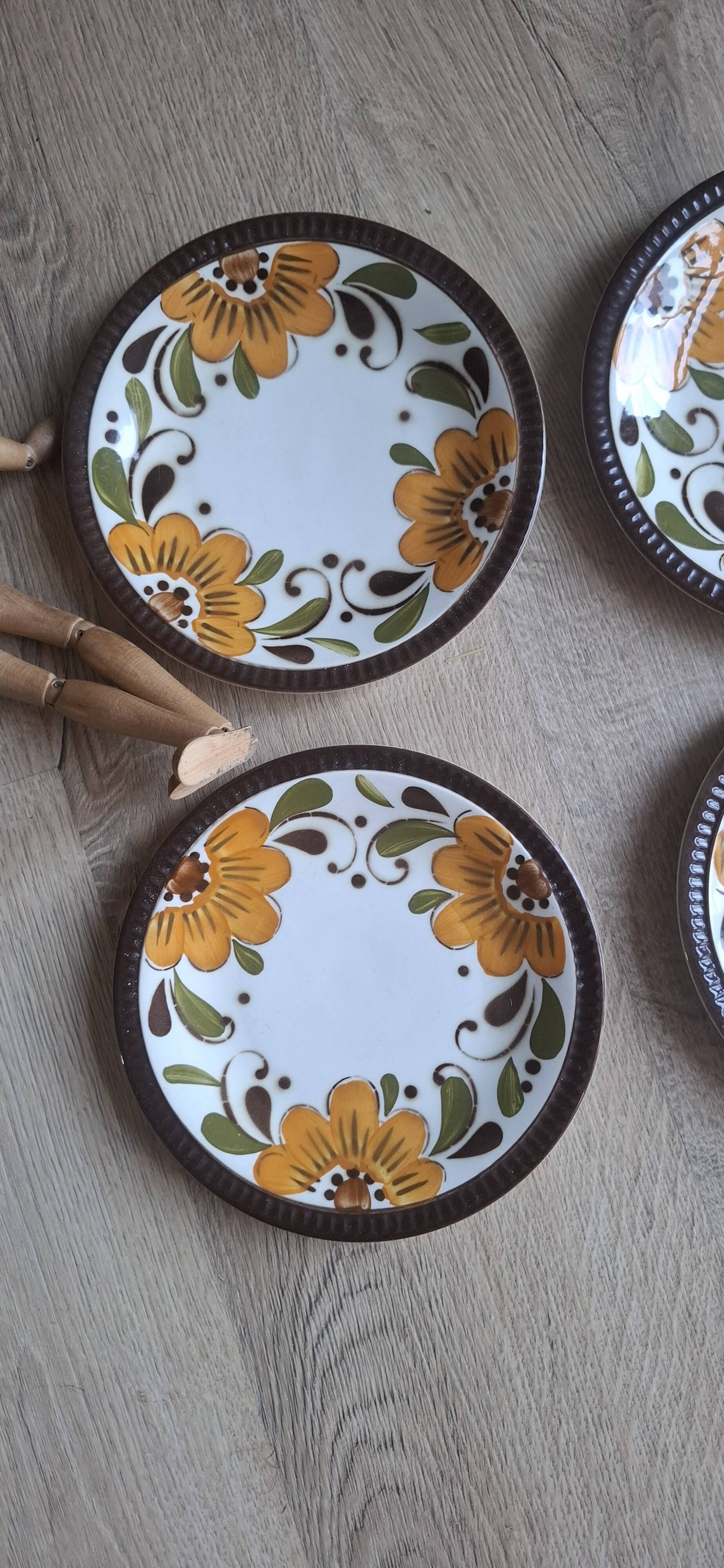 Set of 6 Paradisio dessert plates Boch 1966