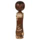 Decorative Kokeshi doll sculpture from northern Japan, hand-painted.