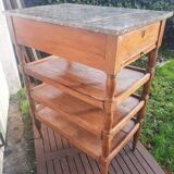 4-shelf marble top cabinet