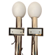 Pair of chrome wall lamps from Sciolari, Italy 1970's