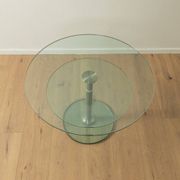 Table d'appoint en verre des années 1980, Peter Draenert