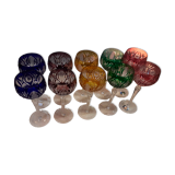 Coloured crystal lenses
