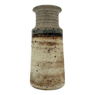 Signed glazed stoneware vase
