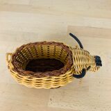 Wicker basket artisanal bull