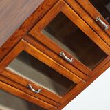 Vintage German pine haberdashery cabinet, 1950s
