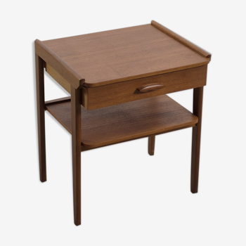 Table de chevet scandinave en teck, années 50