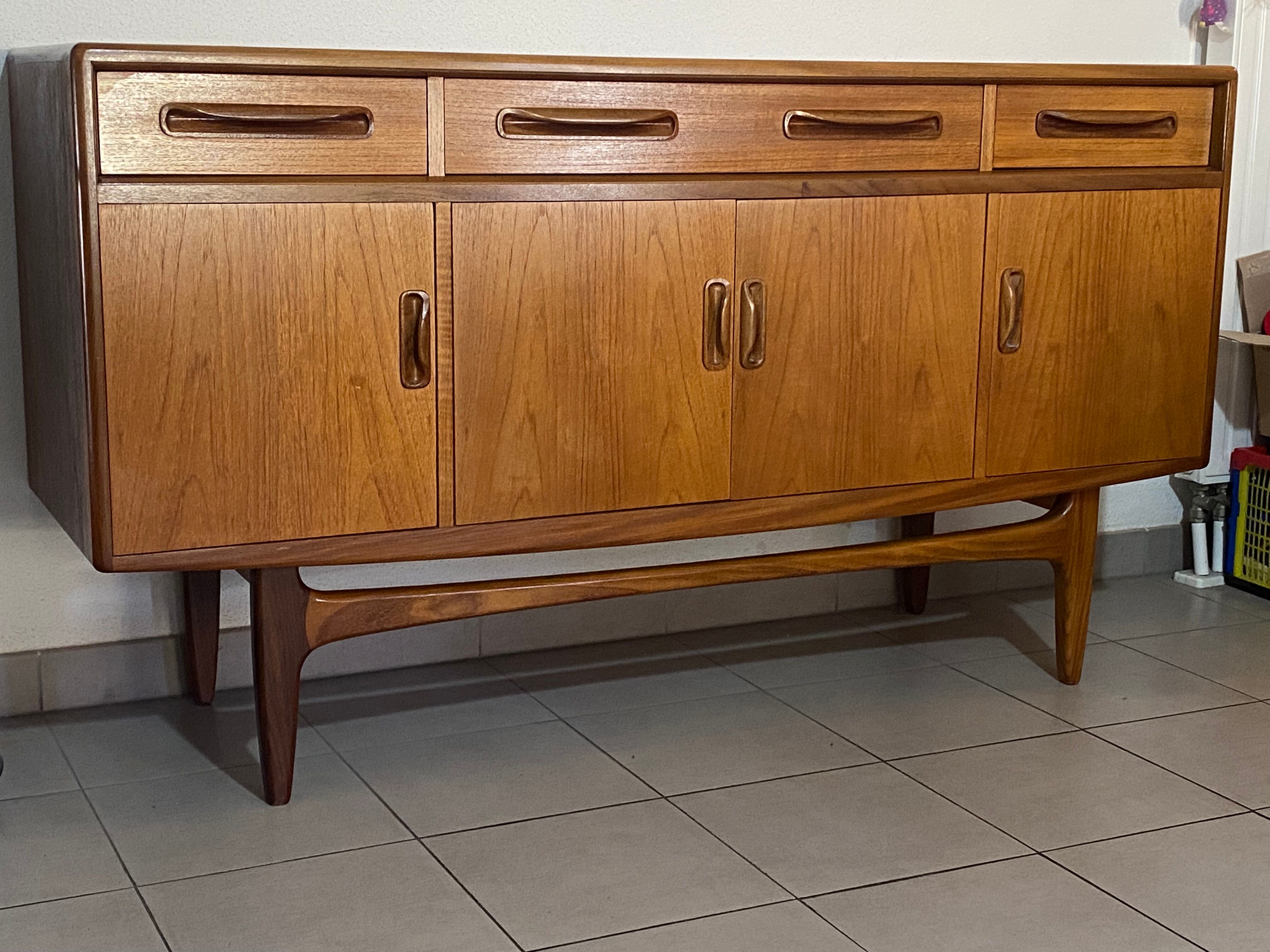 Scandinavian teak row G-Plan By Victor Wilkins 1960