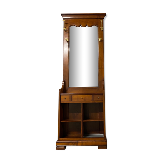 vintage 1970s walnut entrance locker room