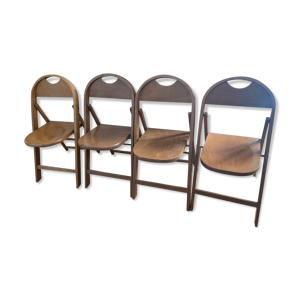 Lot de 4 chaises pliables Bauhaus