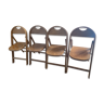 Lot de 4 chaises pliables Bauhaus B 751 de Thonet 1930