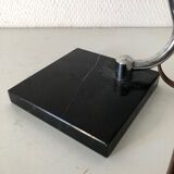 Desk lamp marble 30cm vintage 1950