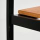 Teak chair on metal base
