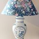 Limoges porcelain lamp Hergey – custom Liberty lampshade