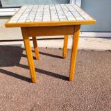 Petit table carrée bois carrelage carreler