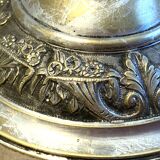 Ancienne paire de bougeoirs chandeliers flambeaux époque Louis Philippe argent